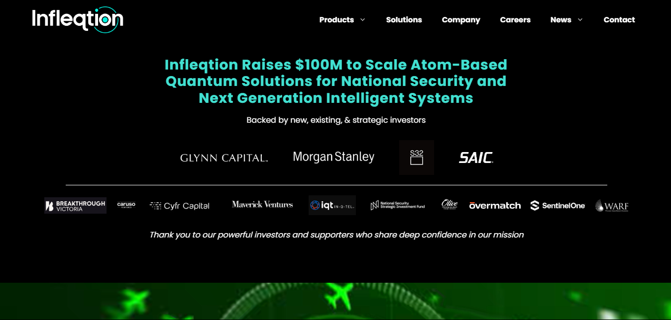 Infleqtion Raises $100M to Scale Atom-Based Quantum Systems for National Security