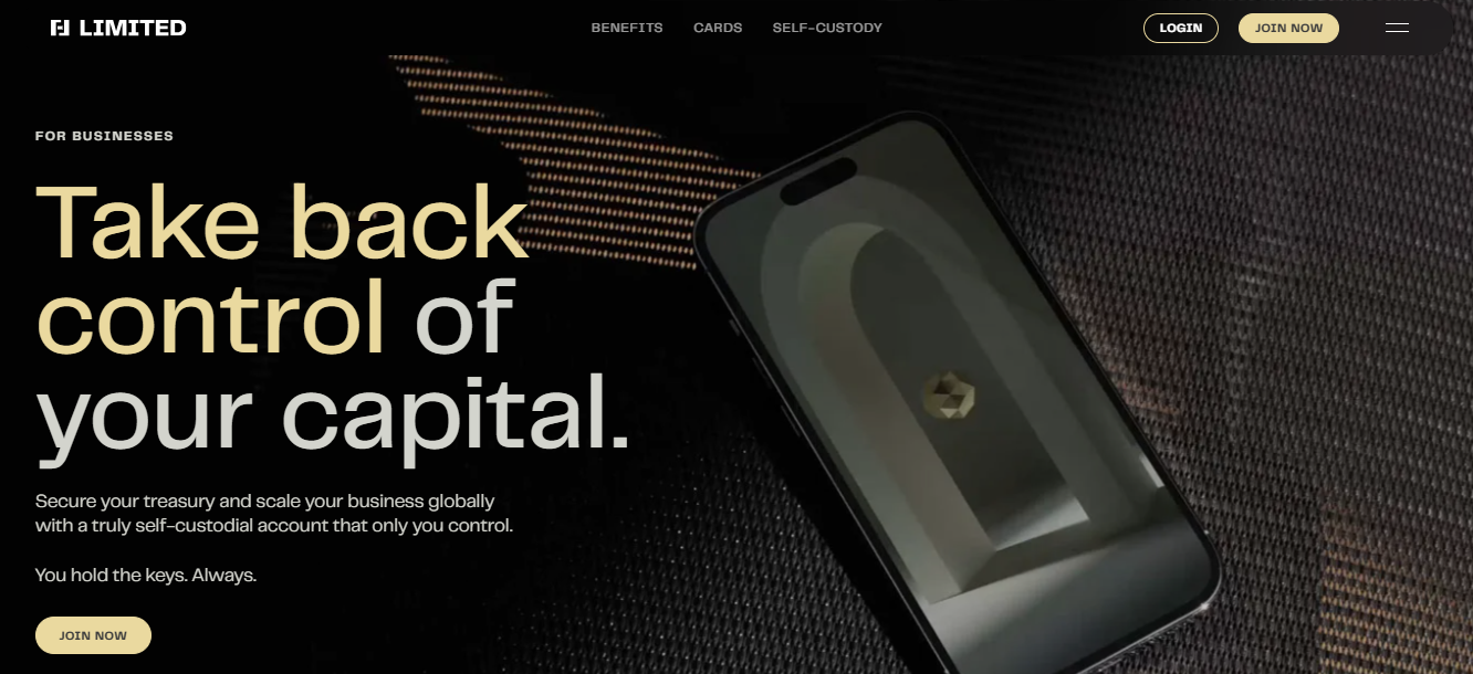 Limited Raises $7M to Redefine Treasury Control for Crypto-Native Companies