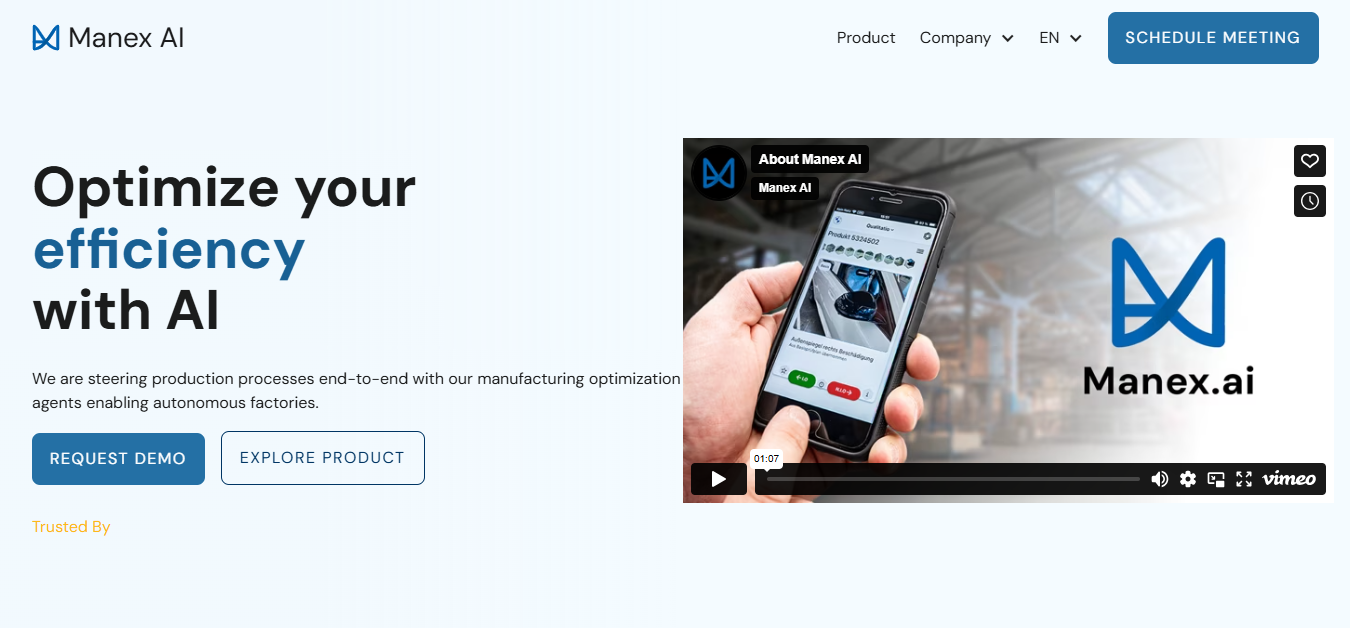 Manex AI Raises $9.1M Seed Round to Modernize Manufacturing with Autonomous Intelligence