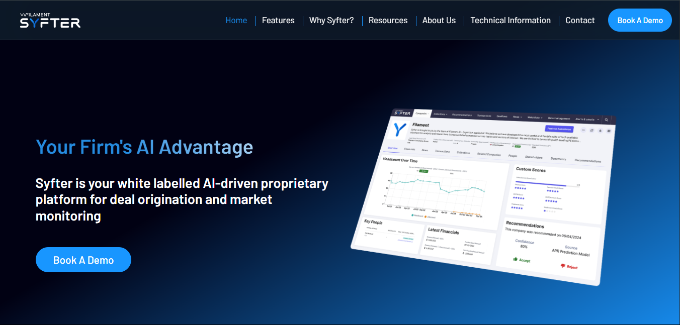 Filament Syfter Raises $4.8 Million Series A to Transform Financial Intelligence with AI
