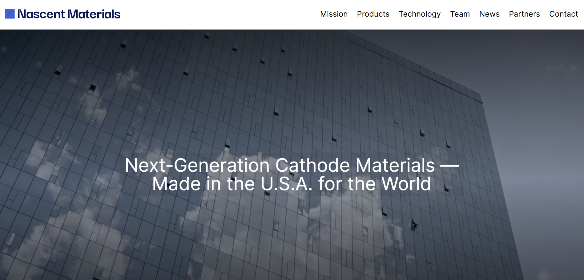 Nascent Materials Secures $3.2M Seed Round to Transform Next-Gen Cathode Materials