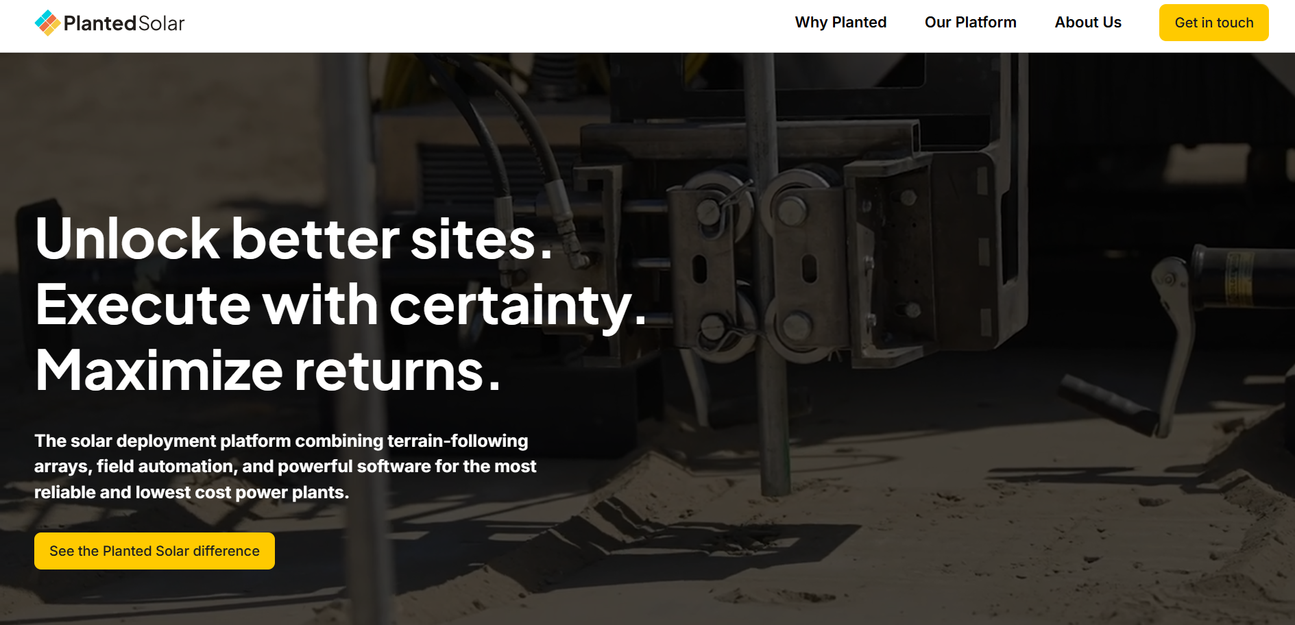 Planted Solar Raises $20M Series A to Launch High-Density, All-Terrain Solar Deployment Platform