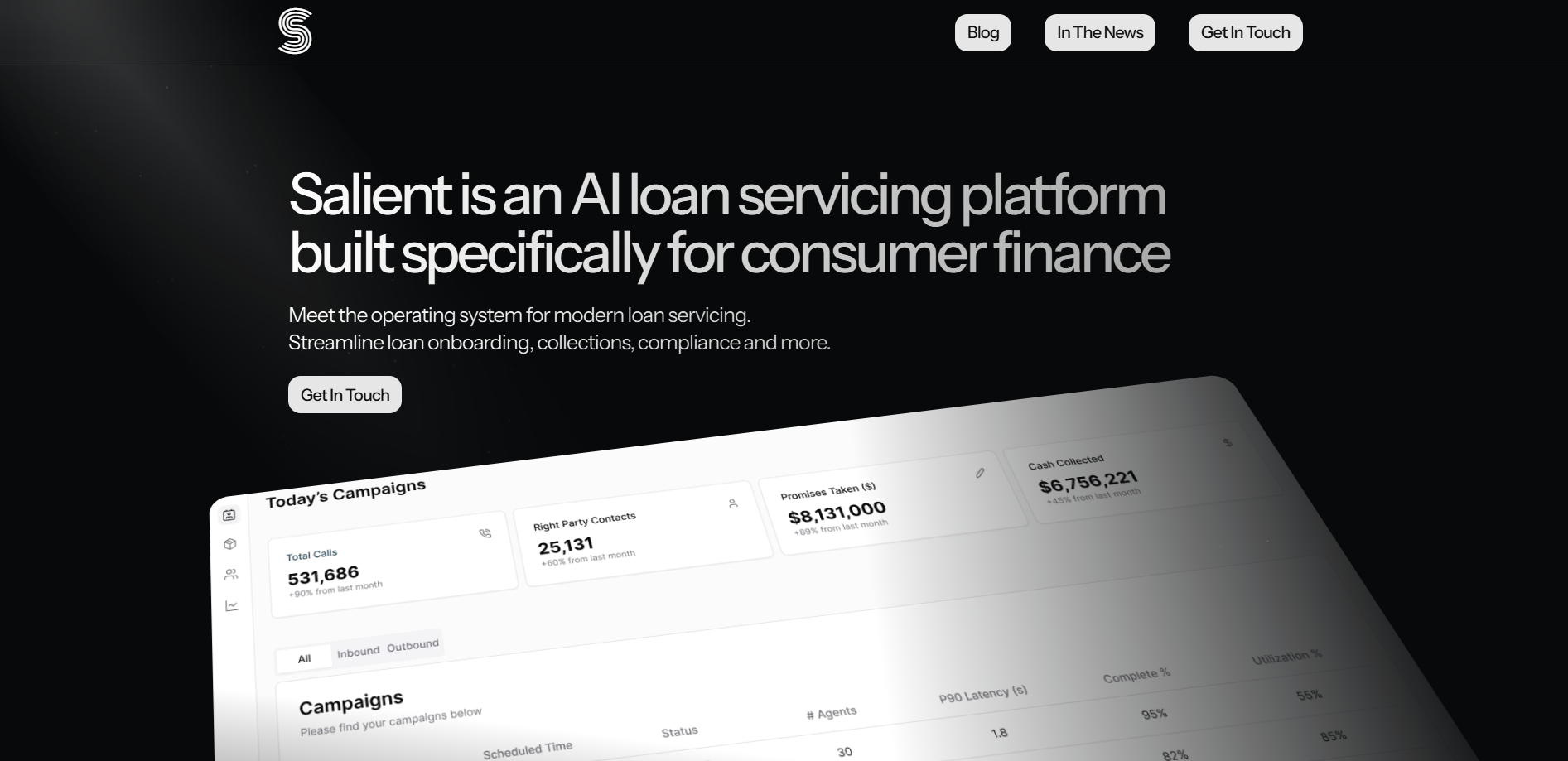 Salient Raises $60M Series A to Reinvent Loan Servicing with AI Agents
