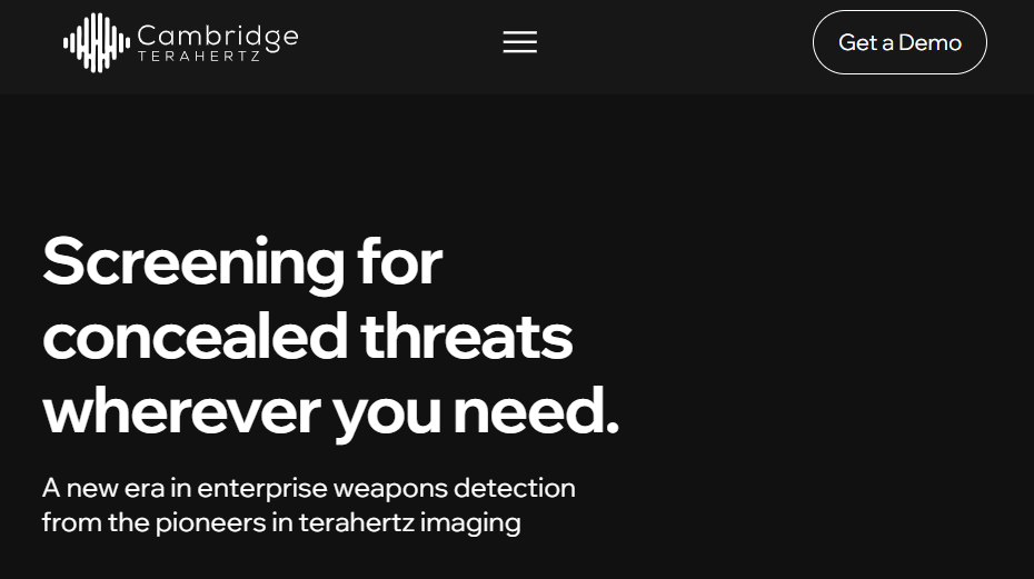 Cambridge Terahertz Raises $12M Seed Round to Reinvent Threat Detection With Passive Imaging Tech