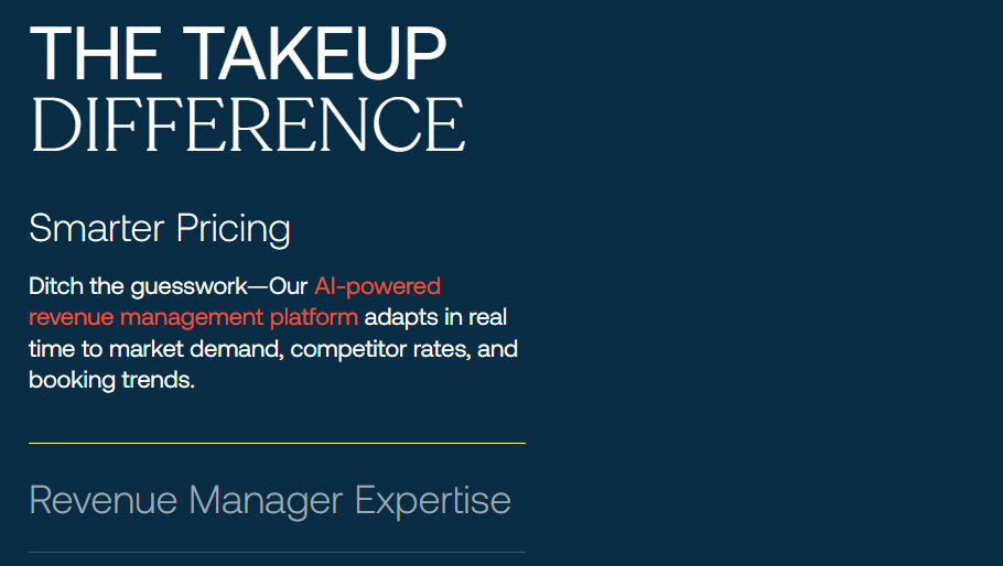 TakeUp Raises Series A to Revolutionize Dynamic Pricing for Independent Hotels