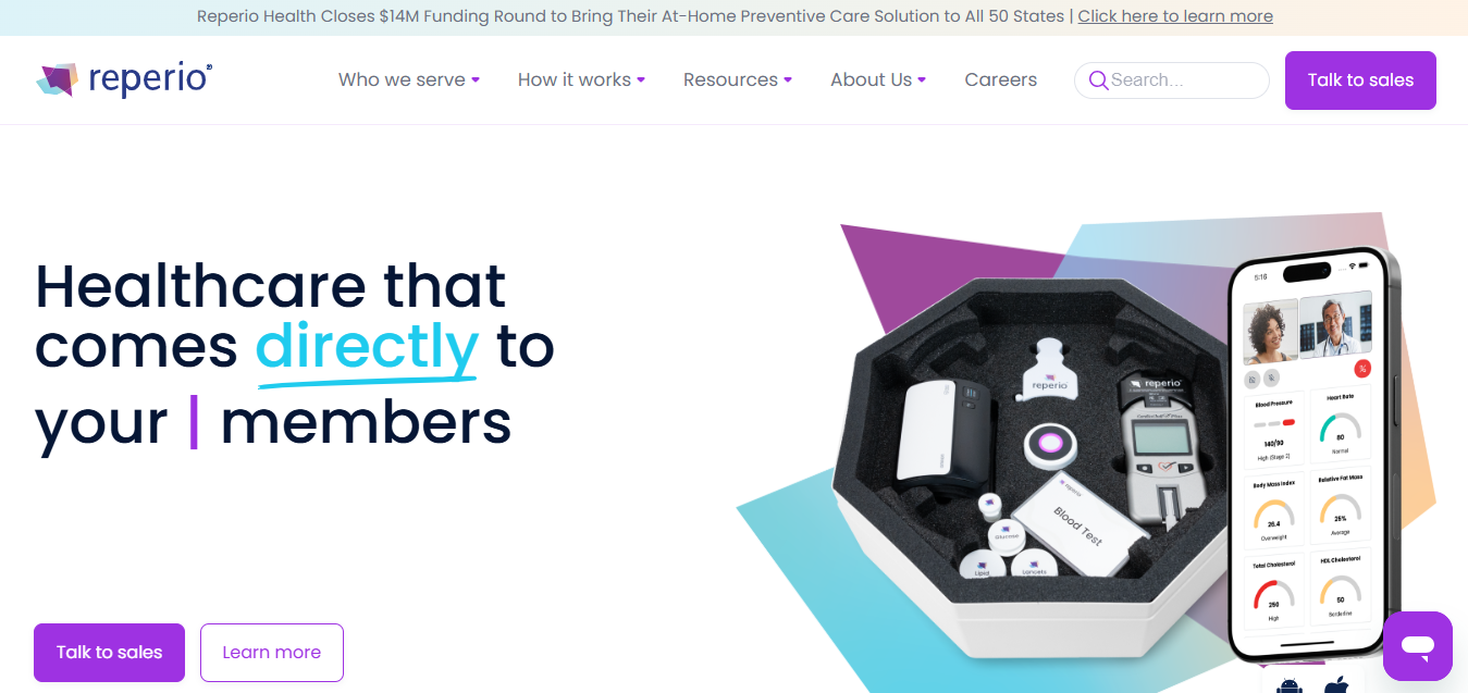 Reperio Health Raises $14M to Accelerate At-Home Health Screenings with Tech-Enabled Kits