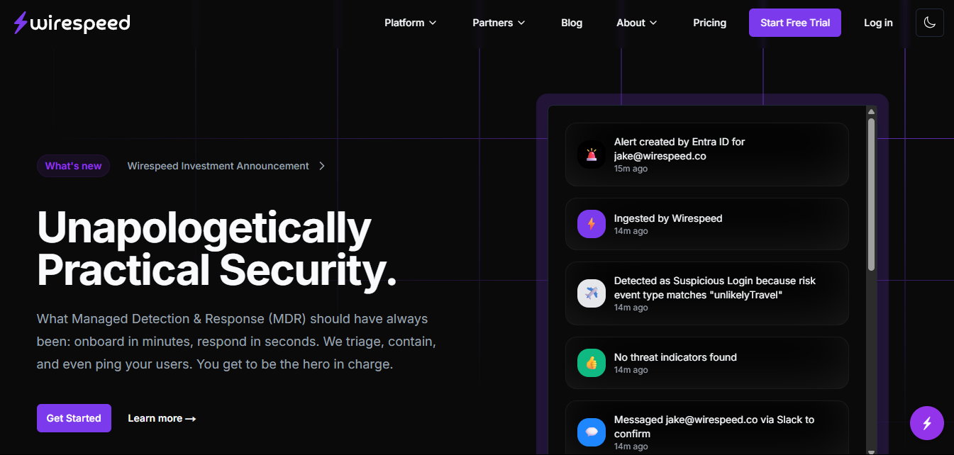 Wirespeed Raises Seed Funding to Reinvent Managed Detection & Response (MDR)