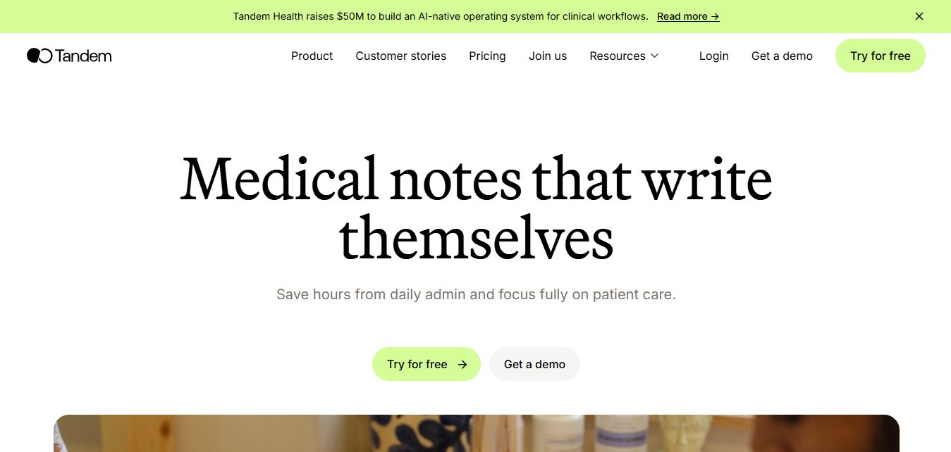 Tandem Health Secures $50M to Redefine the Future of AI-Driven Medical Documentation