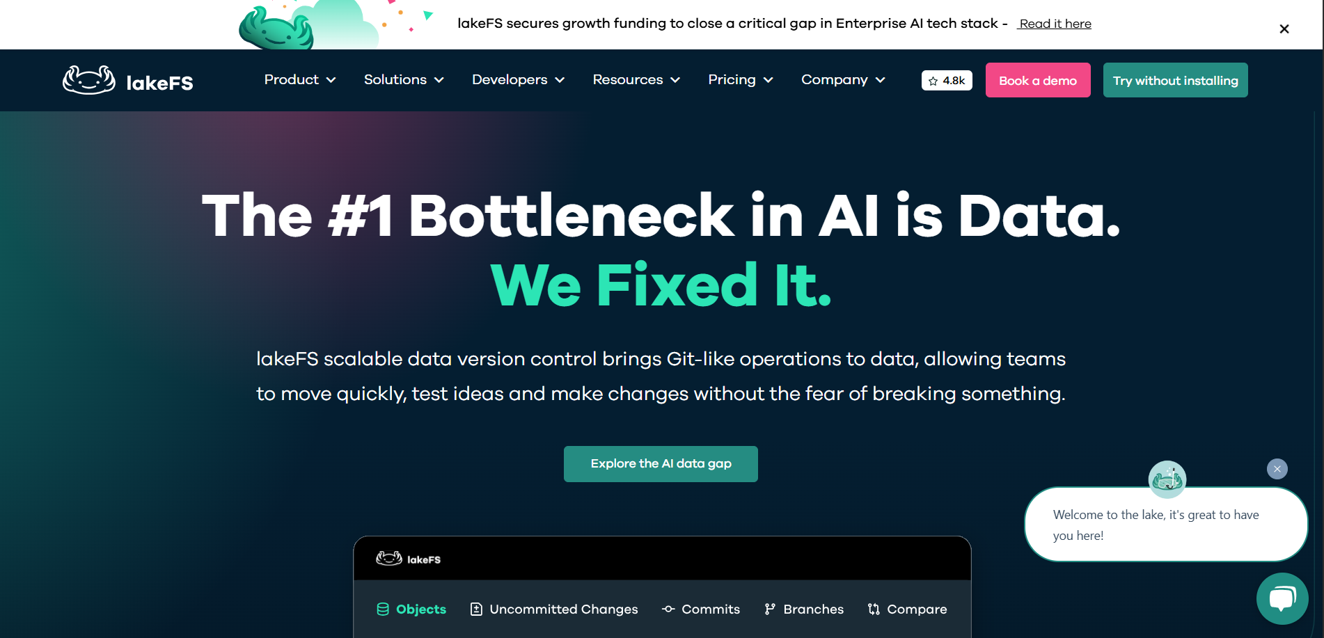 lakeFS Raises $20M to Scale Git-Like Data Version Control for the AI Era