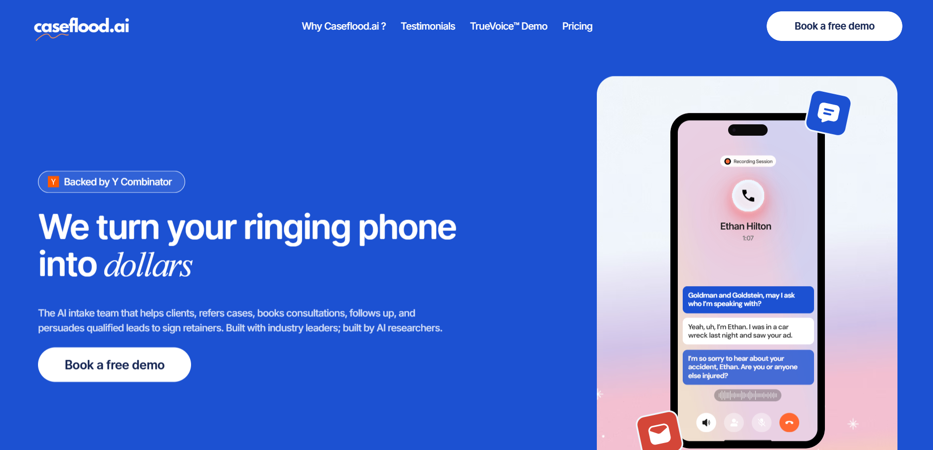 Caseflood.ai Raises $3.2M to Launch Voice‑First AI Intake Team for Law Firms