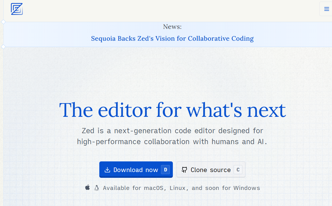 Zed Industries Raises $32 Million to Reinvent Collabrative Software Development