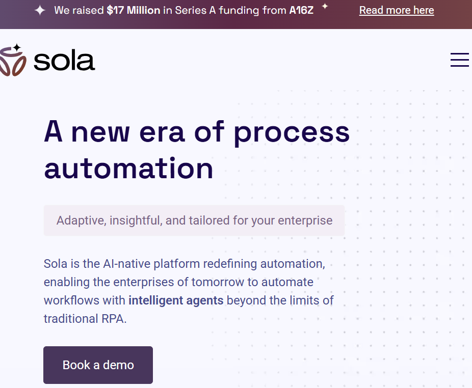 Sola Raises $8 Million Series A to Transform Financial Technology