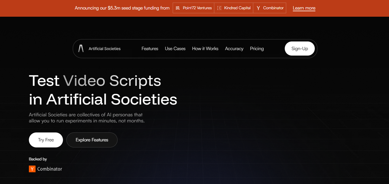 Artificial Societies Raises $5.35 Million to Build the Future of Autonomous AI Agents