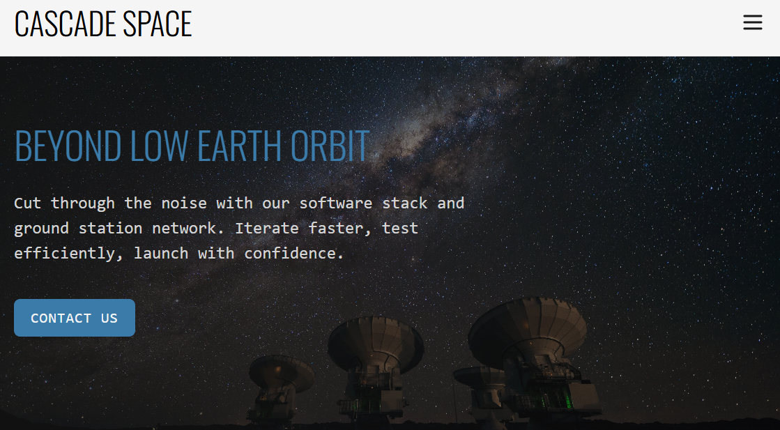Cascade Space Raises $5.9M to Pioneer Orbital Logistics Infrastructure