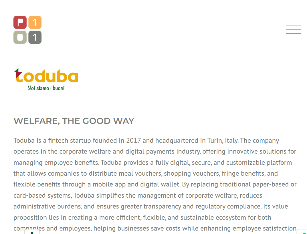 Toduba Raises $4.09 Million in Strategic Round Led by P101