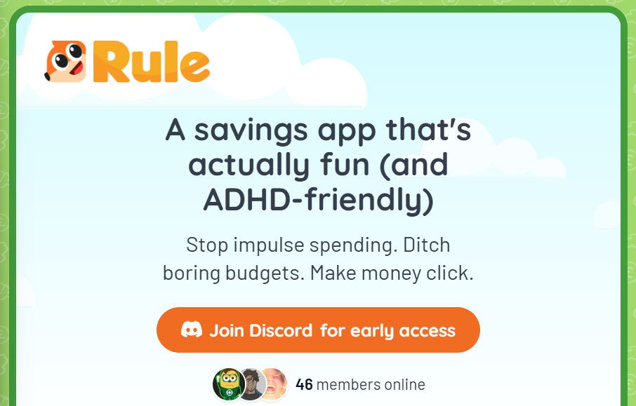 Rule Raises $1.07M Pre-Seed to Make Saving Money Fun and ADHD-Friendly