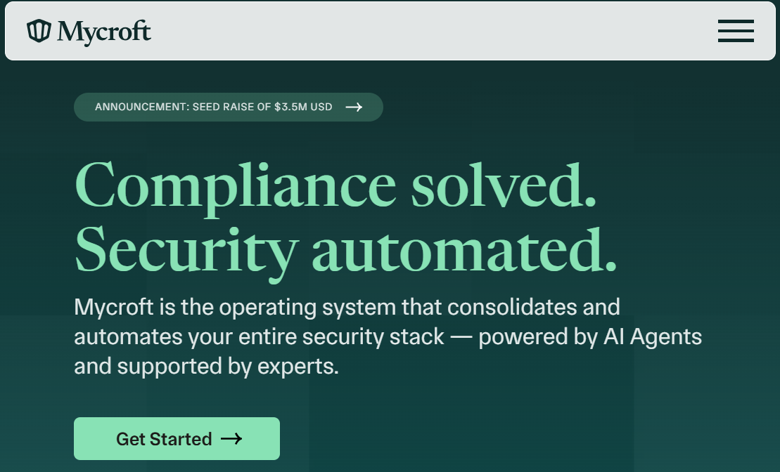 Mycroft Secures $3.5M Seed Round to Redefine AI-Native Security and Compliance
