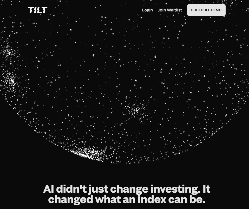 Tilt Raises $7.1 Million Seed Round to Redefine Investing with AI-Powered Indexes