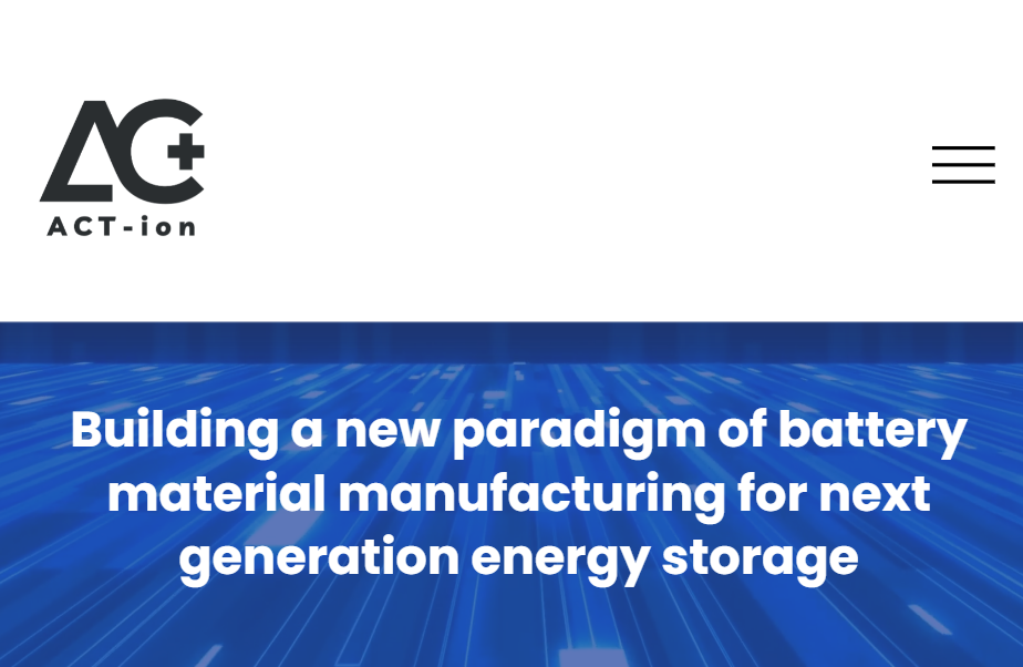 ACT-ion Battery Technologies Secures $4M to Revolutionize Cathode Manufacturing