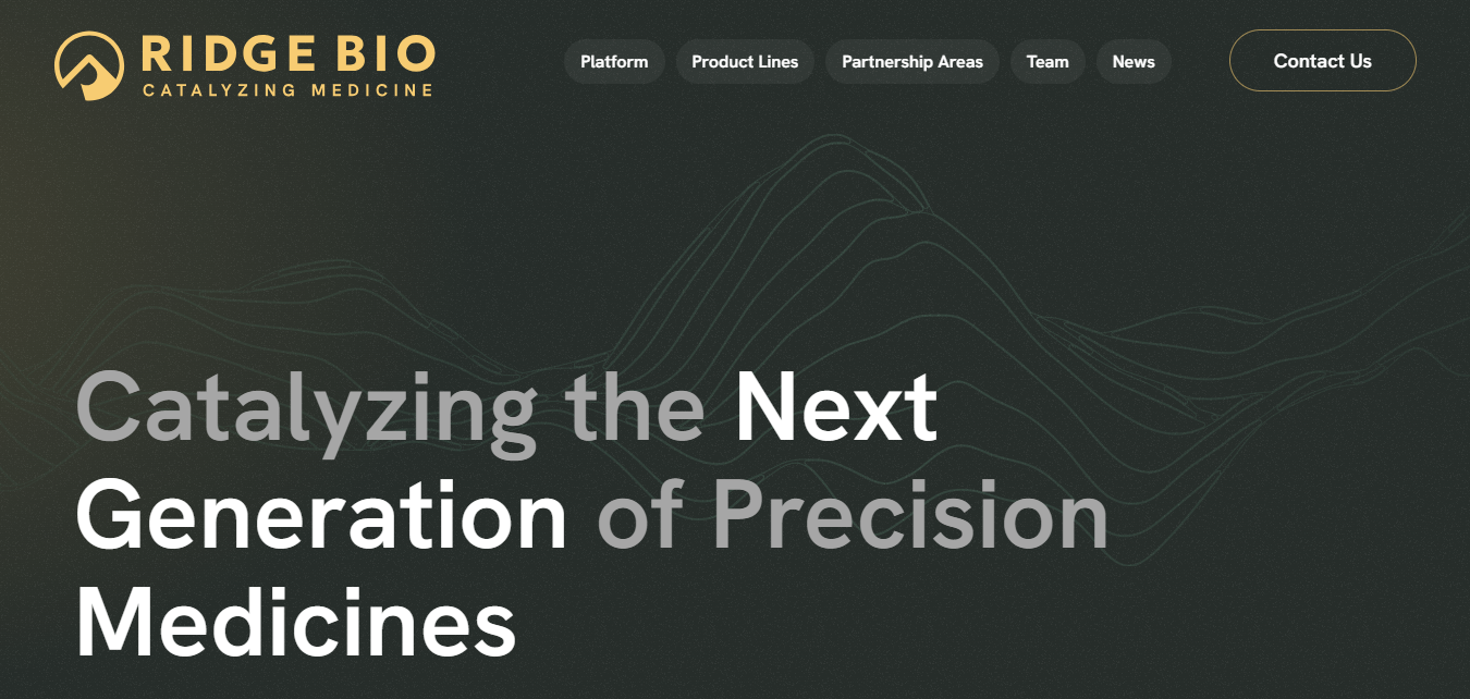 Ridge Bio Raises $25M Seed Round to Pioneer the Next Generation of Precision Medicines