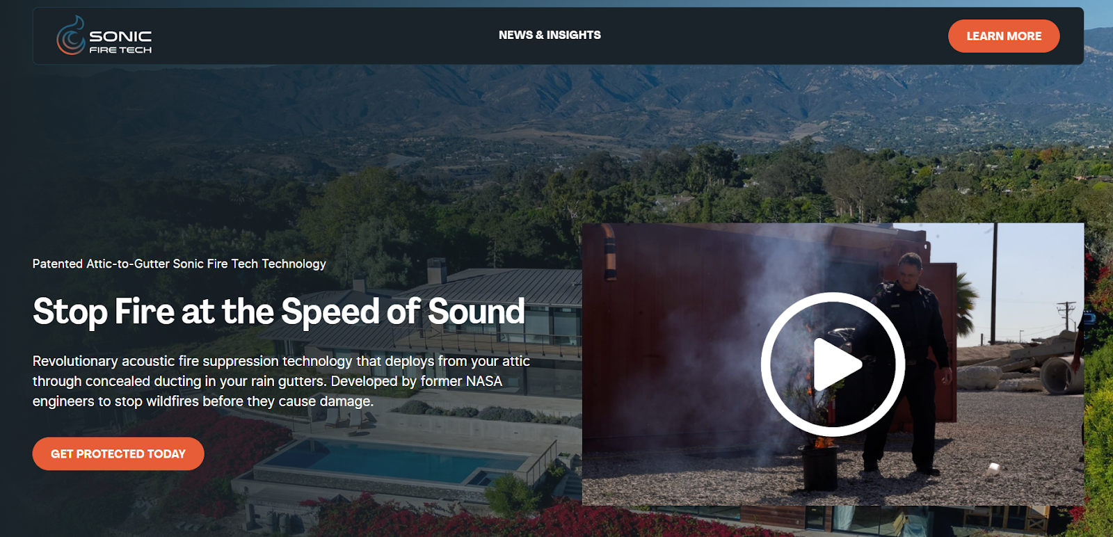 Sonic Fire Tech Raises $3.5M Seed Round to Stop Wildfires “At the Speed of Sound”