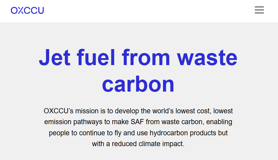 OXCCU Tech Ltd Raises $28 Million in Series B to Advance Sustainable Aviation Fuels
