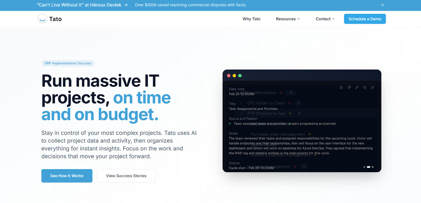 Tato Raises $5 Million Seed Round to Redefine Enterprise Project Management with AI Precision