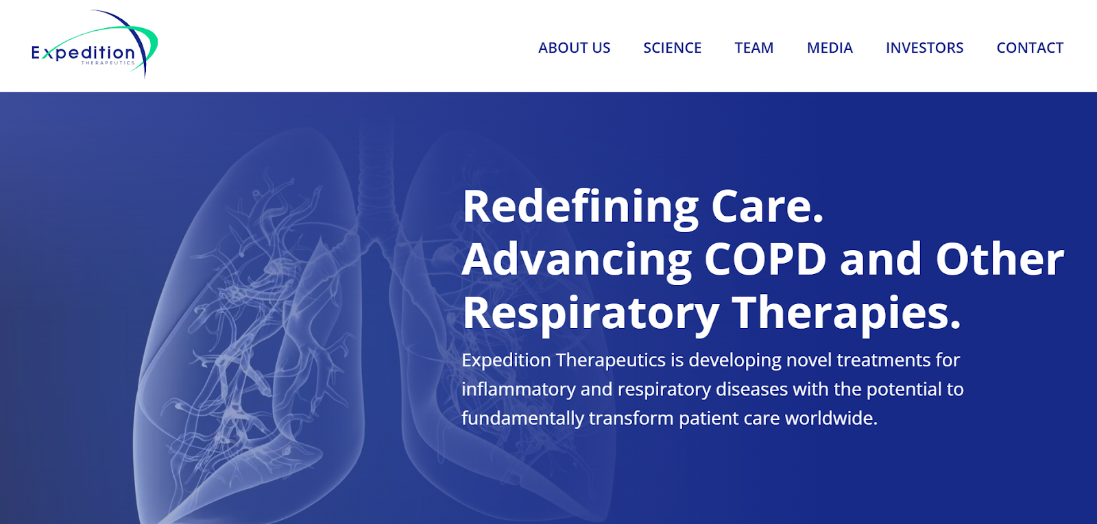 Expedition Therapeutics Raises $165 Million in Oversubscribed Series A to Redefine COPD Treatment