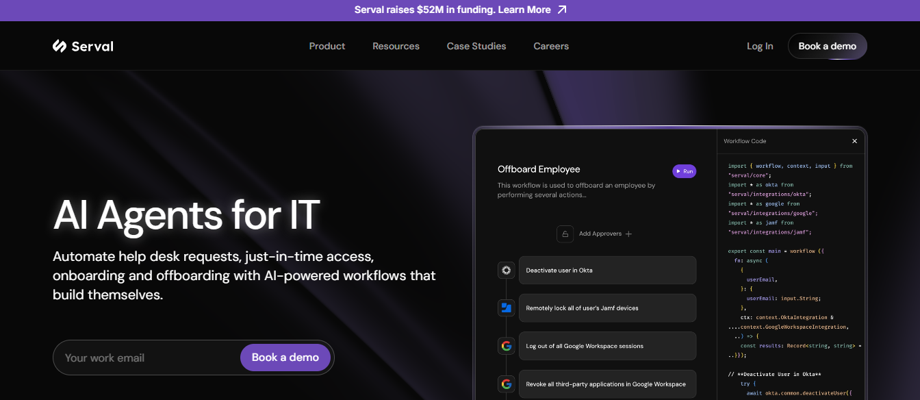 Serval Raises $47 Million Series A to Build the AI Operating System for Enterprise Data Security