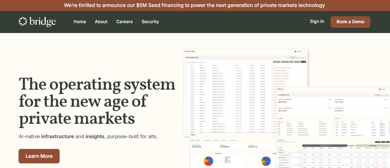 Bridge Raises $5.1 Million Seed Round to Build the Unified Operating Layer for Wealth Management Firms