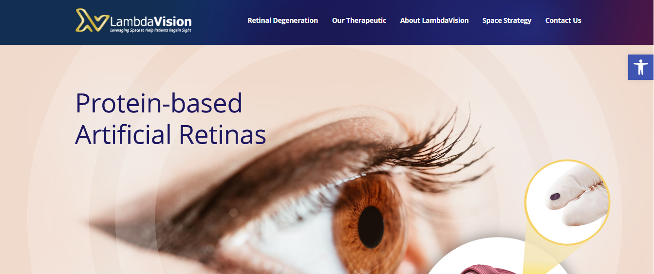 LambdaVision Raises $7 Million Seed Round to Commercialize the First Protein-Based Retinal Implant Grown in Microgravity