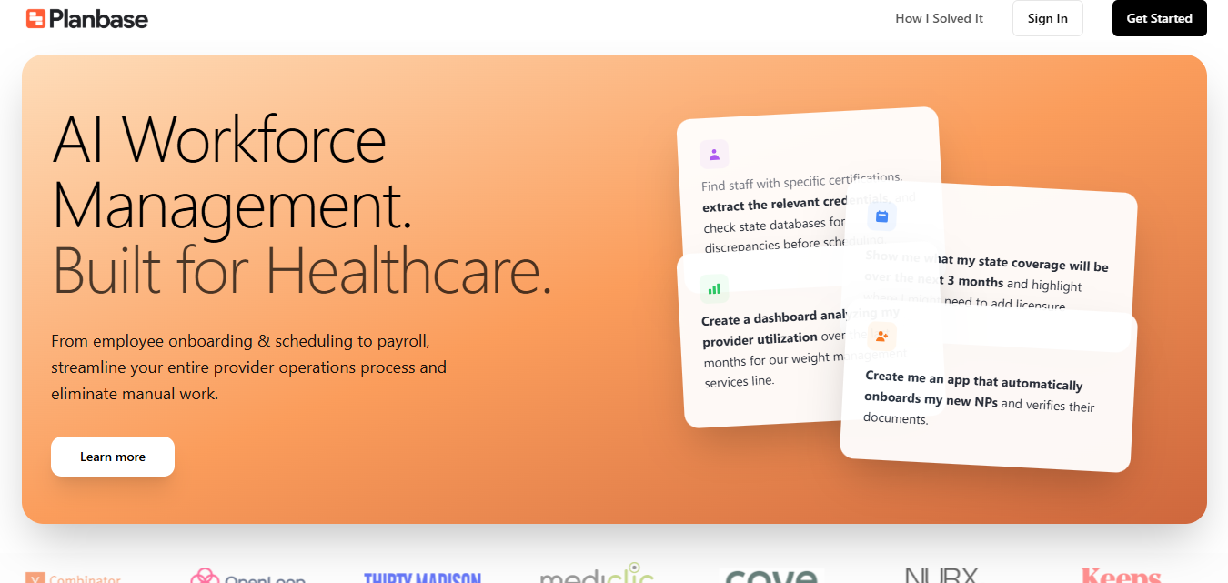 Planbase Raises $2.1 Million to Streamline AI Workforce Management in Healthcare