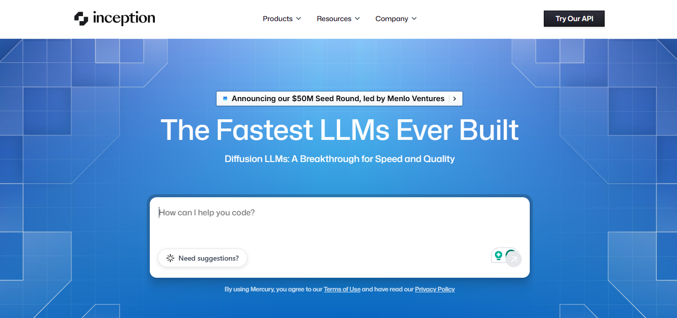 Inception Raises $50 Million to Build High-Speed Diffusion LLMs for Enterprise Deployment