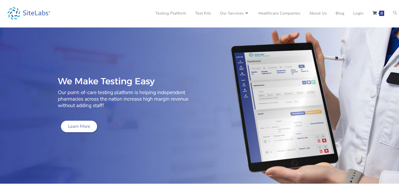 SiteLabs Raises $2M to Streamline Diagnostic Testing and Lab Workflows for Healthcare Providers